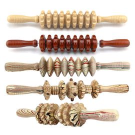 China El palillo de madera del rodillo del masaje de la longitud los 39cm mejora con eficacia la circulación de sangre fábrica