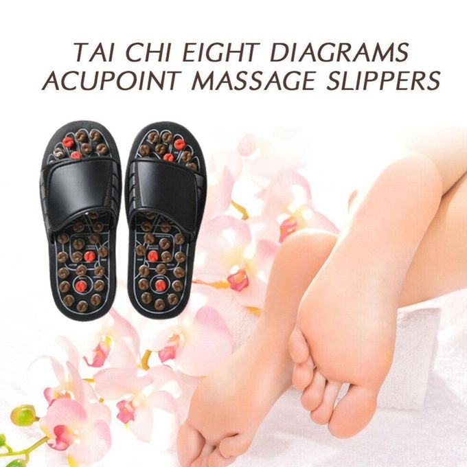 Deslizadores cómodos del masaje del Acupressure, diseño mágico de la goma de los deslizadores del masaje del pie