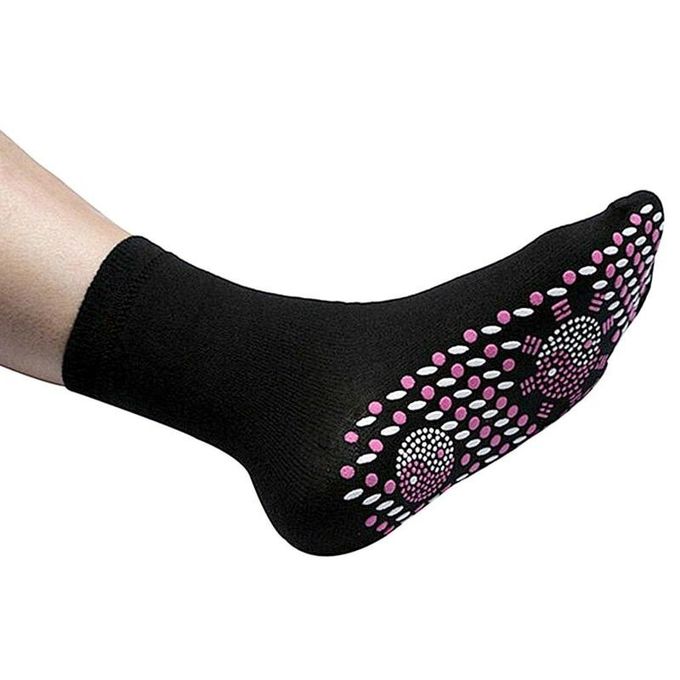 Peso de calefacción 40g del cansancio de Shiatsu del pie del Massager del uno mismo respirable magnético anti de los calcetines